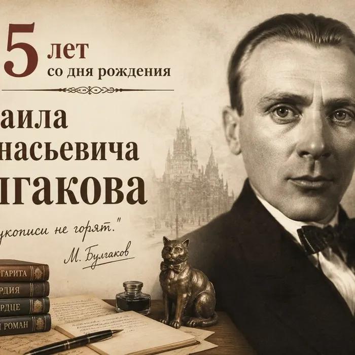 Виртуальная книжная выставка к 135-летию со дня рождения Михаила Афанасьевича Булгакова