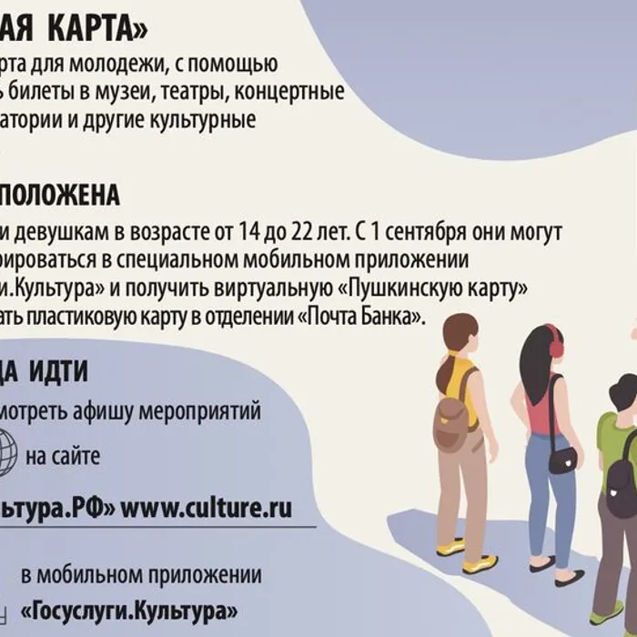 Пушкинская карта для молодежи-2023: как оформить, куда по ней сходить