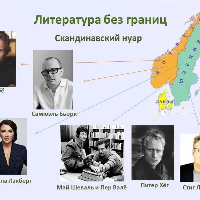 Виртуальная выставка "Литература без границ" о писателях скандинавских стран