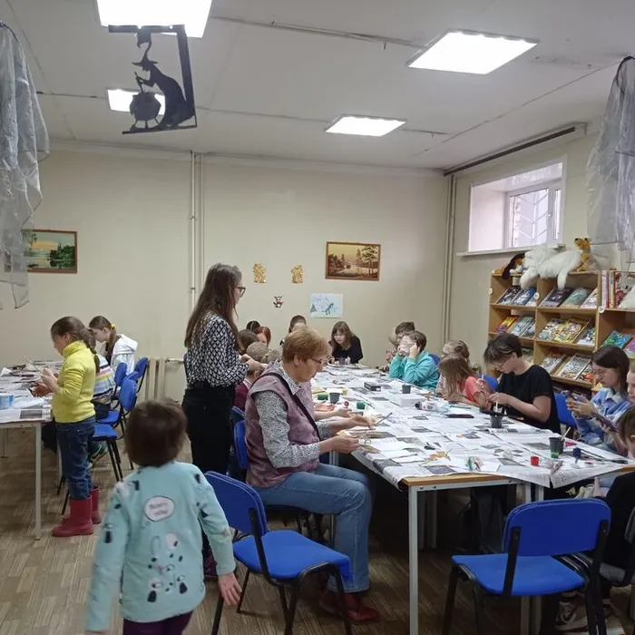 Магическая школа Хогвартс в библиотеке