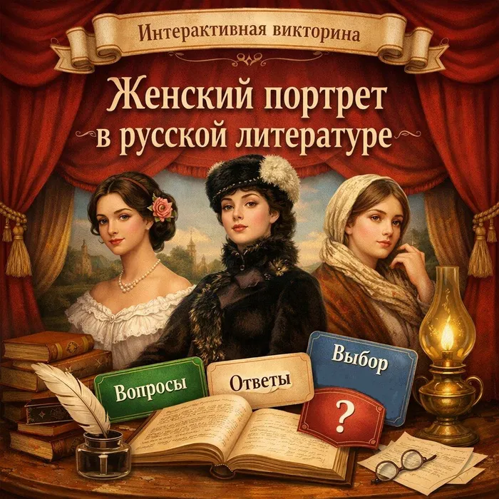 Интерактивная викторина "Женский портрет в русской литературе" к Международному женскому дню